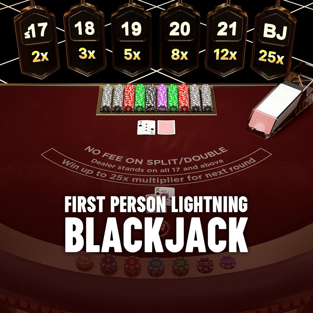 First Person Lightning Blackjack
