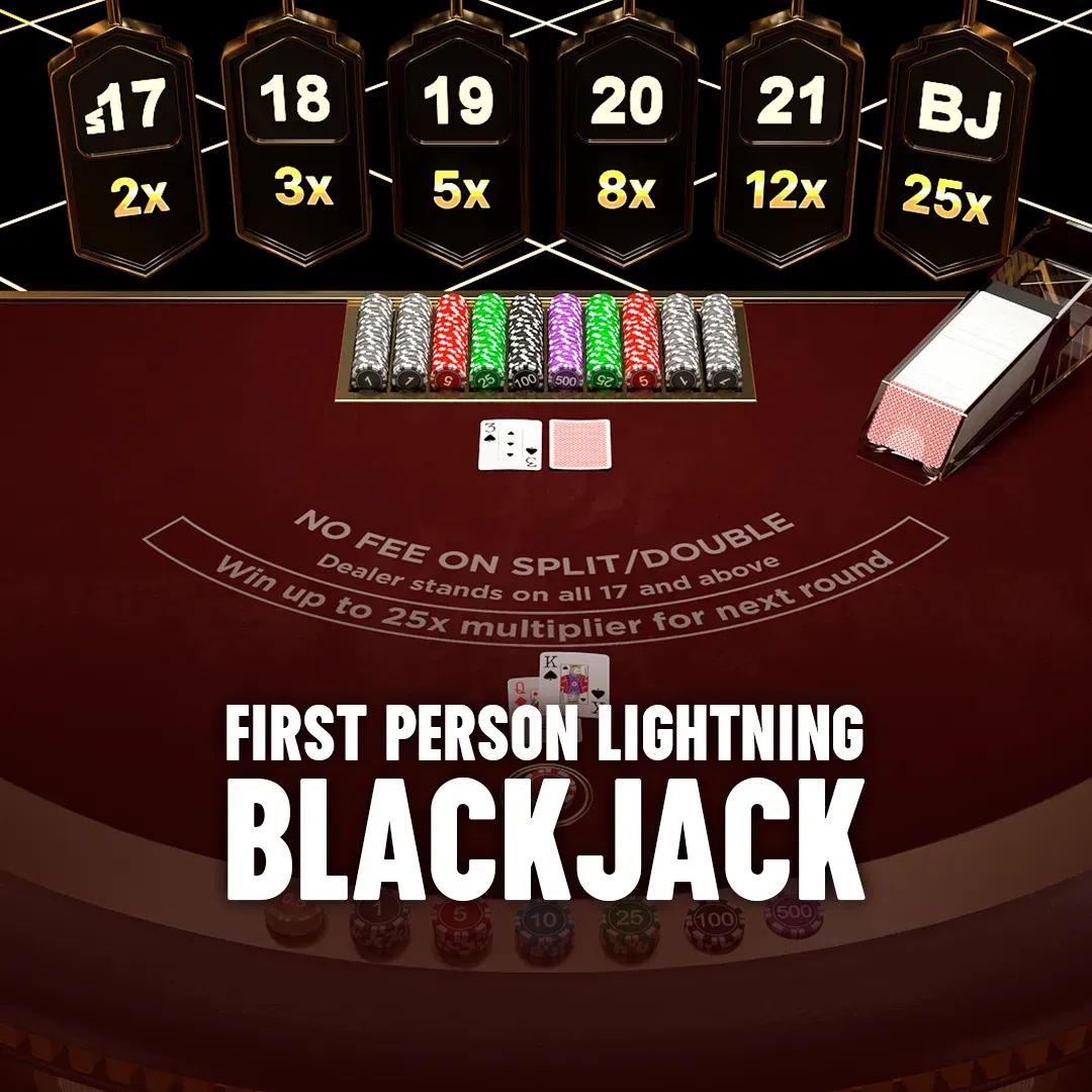 First Person Lightning Blackjack