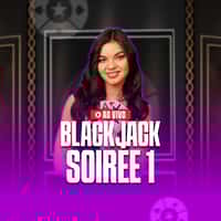 Jogo Blackjack Soirée 1 MMABet - apostas em tempo real com ganhos multiplicados