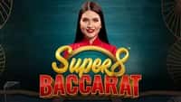 Jogo Super 8 Baccarat MMABet - apostas em tempo real com ganhos multiplicados