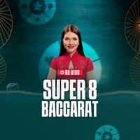 Jogo Super 8 Baccarat MMABet - apostas em tempo real com ganhos multiplicados